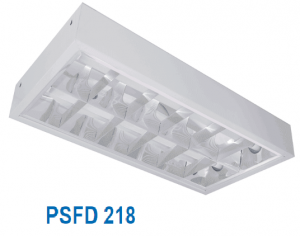 Máng đèn huỳnh quang lắp nổi 2x18w PSFD 218